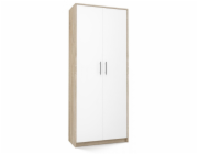 OLIV 2D Kartotéka 74x35x180 cm, Sonoma/Bílá