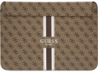 Guess PU 4G Printed Stripes Computer Sleeve 16" hnědý Gue...
