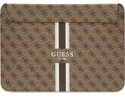 Guess PU 4G Printed Stripes Computer Sleeve 16" hnědý Guess 4G Printed Stripes Computer sleeve je perfektní obal pro notebook s úhlopříčkou displeje až do 16"