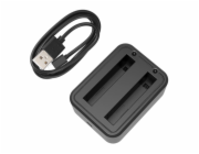 USB nabíječka se dvěma bateriemi PULUZ pro Insta360 X3