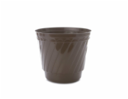 Hrnec Uniplastex Barok UDB26, plast, O 26 cm, hnědý