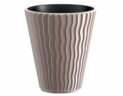 Hrnec Prosperplast Sandy DBSP400, H 39 cm, hnědý