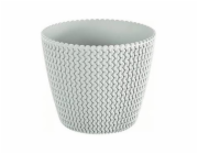 Hrnec Prosperplast Splofy DSP260, O 26 cm, bílý