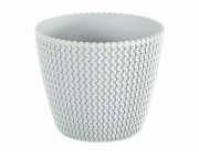Hrnec Prosperplast Splofy DSP160, V 15,7 cm, bílý