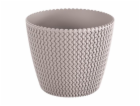 Hrnec Prosperplast Splofy DSP160, V 15,7 cm, hnědý