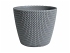 Hrnec Prosperplast Splofy DSP160, V 15,7 cm, šedý