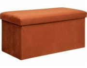 Pouf Atmosphera 197333C, oranžový, 76 cm x 38 cm x 38 cm