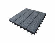 WPC terasová dlažba, 300×300×22 mm, šedá