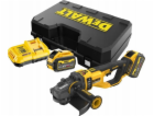 DCG460X2 DEWALT AKU 54V ÚHLOVÁ BEZUHLÍKOVÁ BRUSKA FLEXVOL...