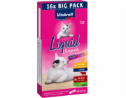 VITAKRAFT Cat Liquid-Snack with beef and chicken Box - pamlsek pro kočky - 16 x 15g