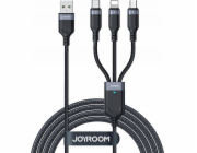 Kabel USB Multi-Use Joyroom S-1T3018A18 3w1 / 3,5A / 1,2 m (černý)