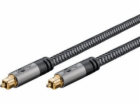 Goobay Kabel Plus Toslink (černo-stříbrný, 3 metry)
