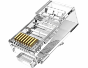 Plug RJ45 CAT6 UTP Connector Vention IDDR0-100 Transparent 100 pcs.