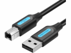 USB 2.0 A to B cable Vention COQBJ 2A 5m Black PVC