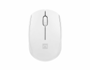 Myš Natec STORK/Kancelářská/Optická/1 600 DPI/Bezdrátová USB/Bílá