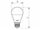 LED žárovka Philips E27 8W 2700K 230V A60  SET2ks  P471092