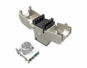 Solarix - Modul - toolless - montáž do racku - CAT 6/6e - STP - RJ-45 - černá, stříbrná