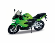Welly Motocykl Kawasaki Ninja 650R 1:10 zelený