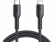 Kabel Flash Charge USB C na Lightning SA26-CL3 / 30W / 1m (černý)