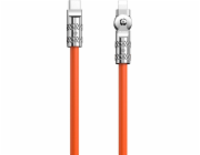Otočný kabel USB-C na Lightning Dudao L24CL 120W 1m (oranžový)