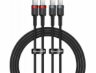 Kabel Baseus Cafule USB-C na USB-C 100W,1m, 2ks (červeno-...
