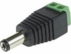 Electrical power plug Black Green
