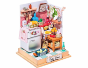 RoboTime 3D dřevěná skládačka Miniatura domečku Kuchyně plná chutí