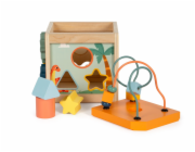 small foot Dřevěná motorická kostka Dino