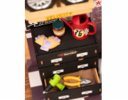 RoboTime 3D dřevěná skládačka Miniatura domečku Garáž