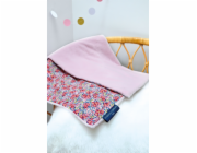 Doudou Plyšová dětská deka Boh aime 70 x100 cm růžová