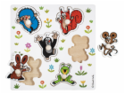 Detoa Dřevěné vkládací puzzle Krteček malé