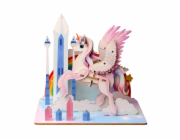 EscapeWelt 3D dřevěné puzzle Jednorožec