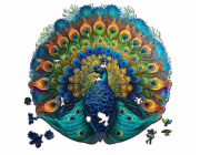 EscapeWelt Dřevěné puzzle Páv 500 dílků