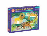 Mudpuppy Puzzle Lentikulární Kočky malé a velké 75 dílků