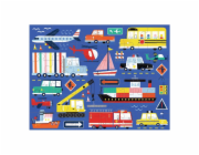 Mudpuppy Puzzle Dopravní prostředky v látkovém pytlíku 36 dílků