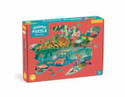 Mudpuppy Puzzle Mokřady ve tvaru želvy 300 dílků