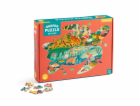 Mudpuppy Puzzle Mokřady ve tvaru želvy 300 dílků