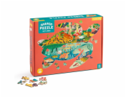 Mudpuppy Puzzle Mokřady ve tvaru želvy 300 dílků