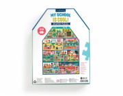 Mudpuppy Moje škola- puzzle ve tvaru domu 100 dílků