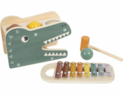 small foot Xylofon a zatloukačka 2 v1 Safari