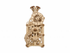 Ugears 3D dřevěné mechanické puzzle Hodiny motoru