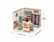 RoboTime 3D dřevěná skládačka Miniatura domečku Večerka