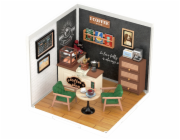 RoboTime 3D dřevěná skládačka Miniatura domečku Kavárna inspirací
