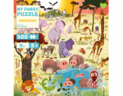 Magellan Rodinné puzzle Savana 500 dílků