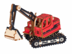Woodcraft Dřevěné 3D puzzle Rypadlo červená