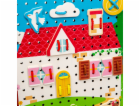 Bigjigs Toys Provlékací deska domeček
