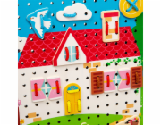 Bigjigs Toys Provlékací deska domeček