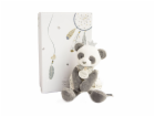 Doudou Dárková sada - plyšová hračka panda 20 cm