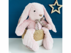 Doudou Histoire d´Ours Plyšový kamarád růžový králíček 50 cm
