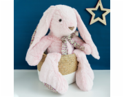 Doudou Histoire d´Ours Plyšový kamarád růžový králíček 50 cm